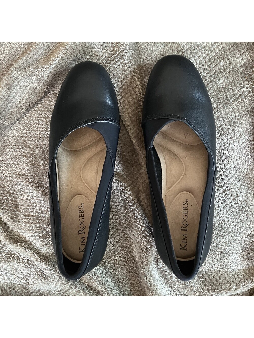 Kim Rogers Black Shoes Ladies Flats Size 6M Dressy Casual